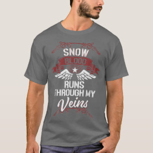 Camiseta Sangue De Neve Atravessa Minha Família Sobrenome D