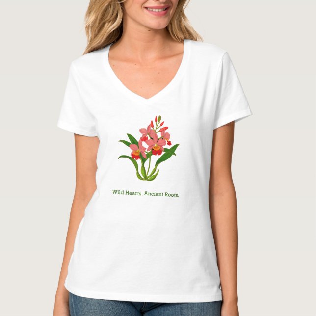 Camiseta Sangue de Orquídea Selvagem (Frente)