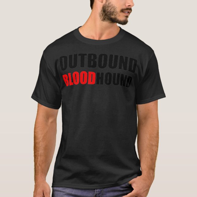 Camiseta SANGUE DE SAÍDA - Engraçado centro de atendimento  (Frente)