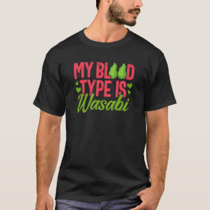 Camiseta Sangue de Wasabi Tipo Sushi Condição Japonesa Comi