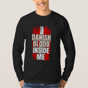 Camiseta Sangue Dinamarquês Dentro de Mim Bandeira da Dinam