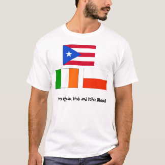 Camiseta Sangue do porto-riquenho, do irlandês e do