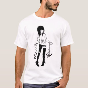 Camiseta Sangue e âncoras da rocha