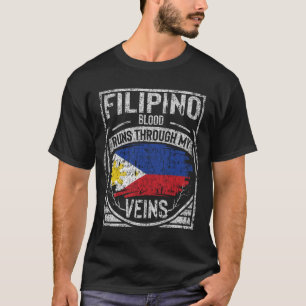 Camiseta Sangue FIlipino atravessa minhas veias