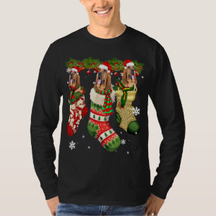 Camiseta Sangue no Natal Santa Hat Cão Natal Lo