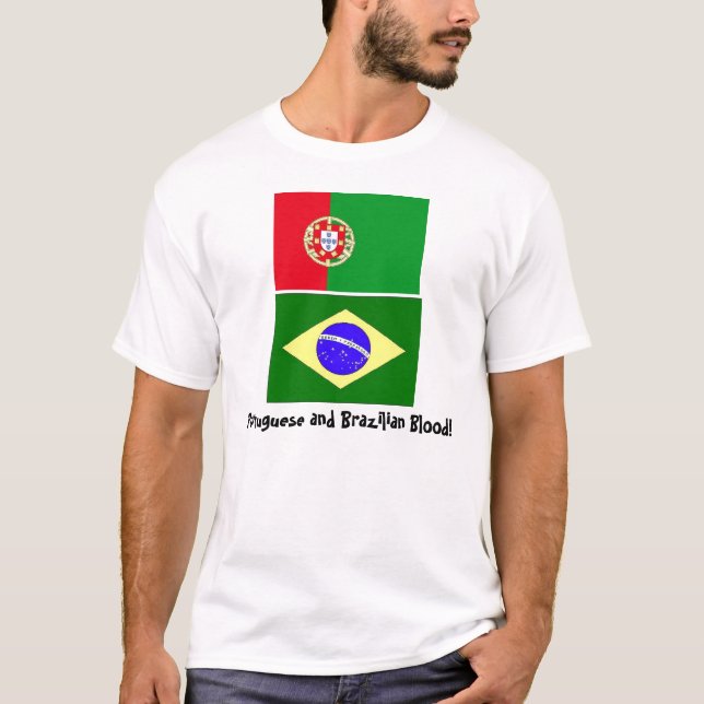 Camiseta Sangue português e brasileiro! (Frente)