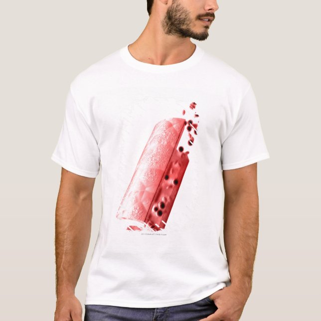Camiseta Sangue que corre através de uma artéria (Frente)