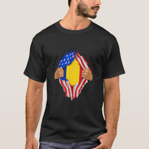 Camiseta Sangue Romeno Dentro de Mim Bandeira da R