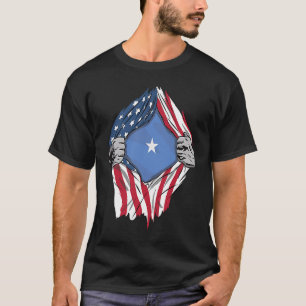 Camiseta Sangue Somali Dentro de Mim Bandeira da Somália