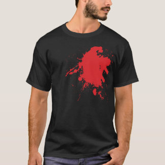 Camiseta Sangue Splat do coração