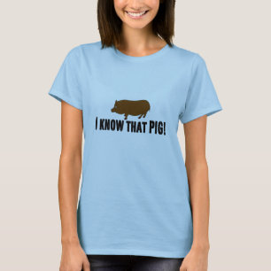 Camiseta Sangue verdadeiro "eu sei esse porco "