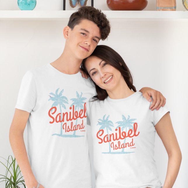 Camiseta Sanibel Island Florida Coral Ocean Souvenir (Criador carregado)