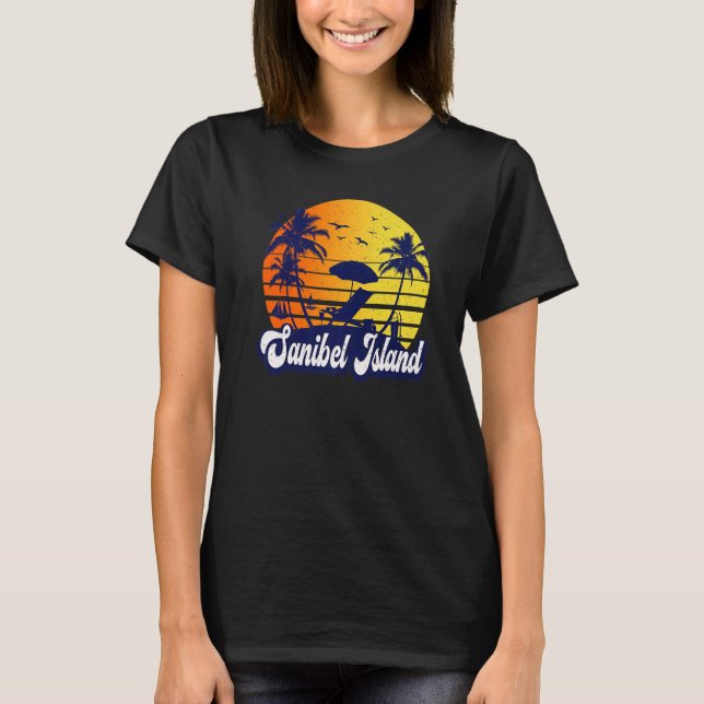 Camiseta Sanibel Island Sunset Beach Premium (Frente)