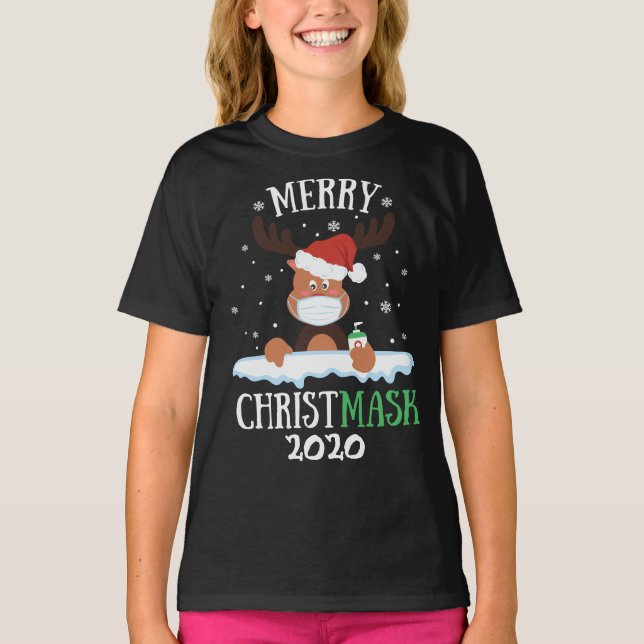 Camiseta Sanitizador de máscara de cristal de feliz diverti (Frente)