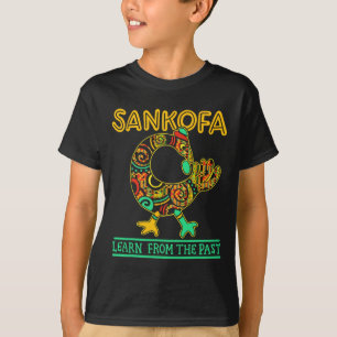 Camiseta Sankofa African Bird Black History Mês Junetet