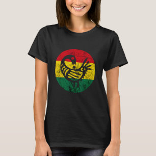 Camiseta Sankofa Aprende Com O Pássaro Africano Negro Seu