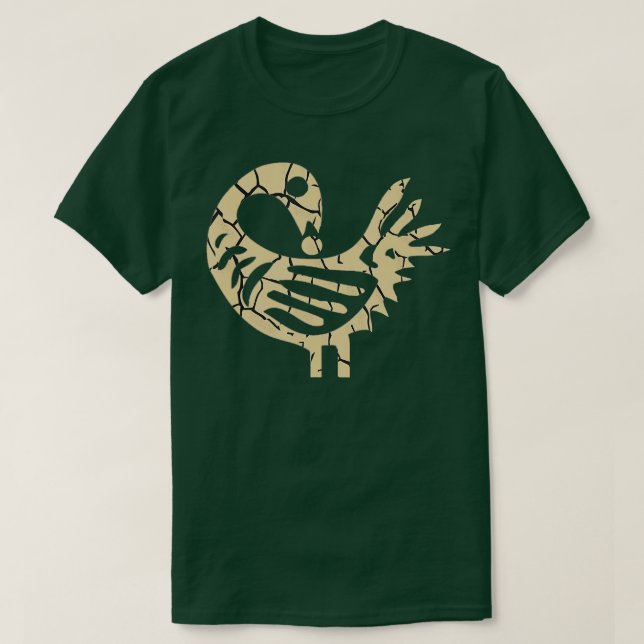 Camiseta Sankofa Bird African Bird Simple Patterno Juneteen (Frente do Design)