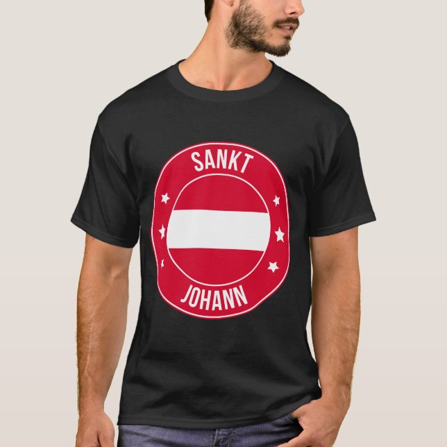 Camiseta Sankt Johann, Áustria Cidade (Frente)