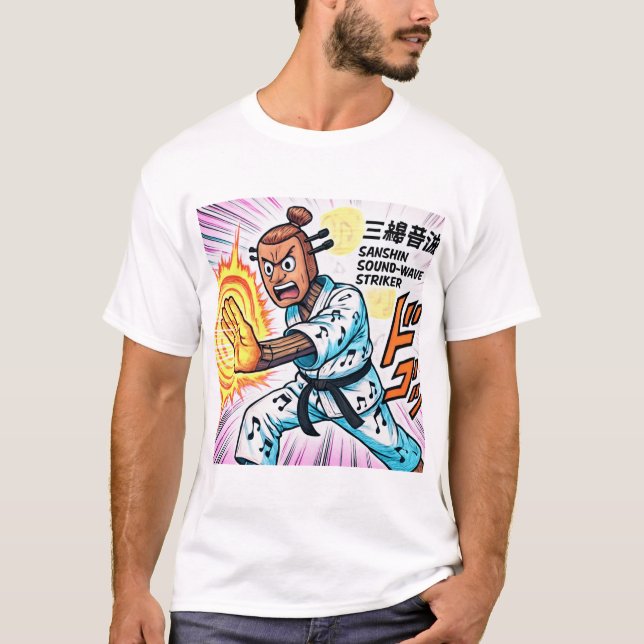 Camiseta Sanshin Sound-Wave Striker (Frente)