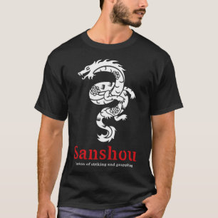 Camiseta Sanshou Dragão Sanda Boxe Chinês Artes Marciais _