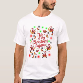 Camiseta sant de lua e sant de pássaros Este É o Meu Natal 