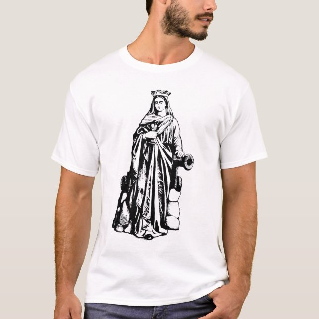Camiseta Santa Bárbara Virgem e mártir (Frente)