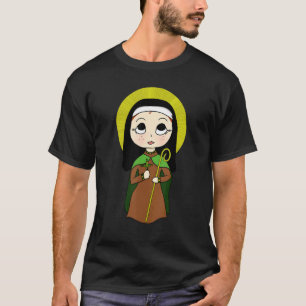 Camiseta Santa Brígida de Kildare Cruz Irlanda Irlandesa Fo