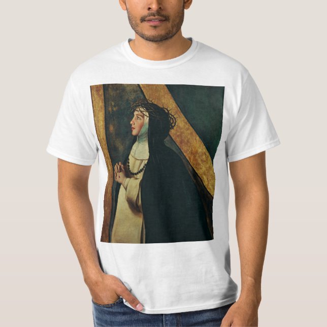 Camiseta Santa Catarina de Siena por Juan Bautista Maino (Frente)