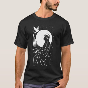 Camiseta Santa Cecília Órgão de Confirmação Católica Padroe