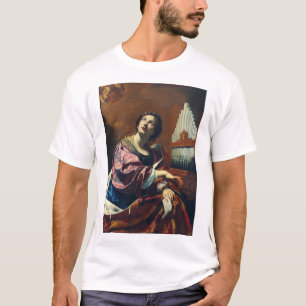 Camiseta Santa Cecília por Simon Vouet