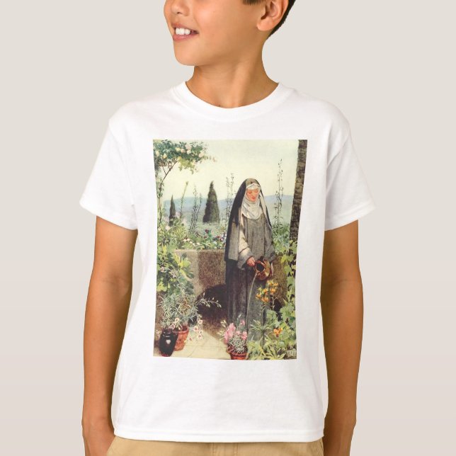 Camiseta Santa Clara de Assis: Padroeira da Televisão (Frente)