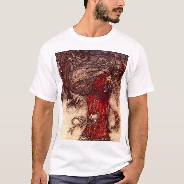 Camiseta Santa Claus Arthur Rackham (Frente)