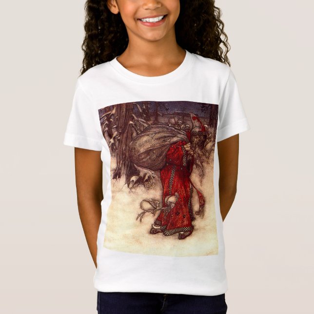 Camiseta Santa Claus Arthur Rackham (Frente)