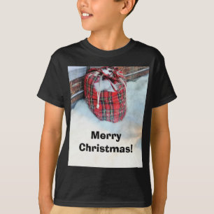 Camiseta Santa Claus Bag na neve