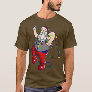 Camiseta Santa Claus Beer Fairy Luzes 1