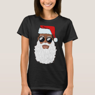 Camiseta Santa Claus Black Xmas Papai noel Afro-Americano