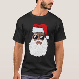 Camiseta Santa Claus Black Xmas Papai noel Afro-Americano