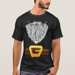 Camiseta Santa Claus Costume Beard Christmas Pajama Men