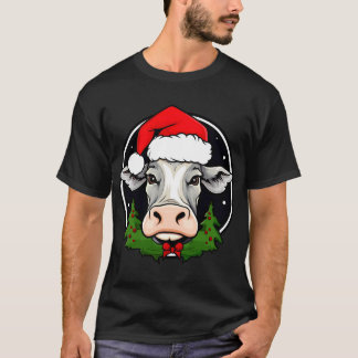 Camiseta Santa Claus cow T-Shirt