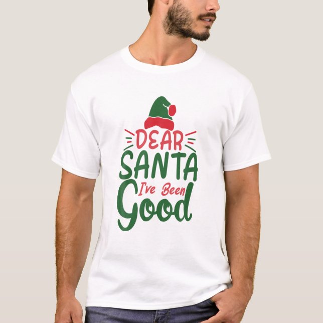 Camiseta Santa Claus Dezembro Apresenta Família Reindeer Ch (Frente)