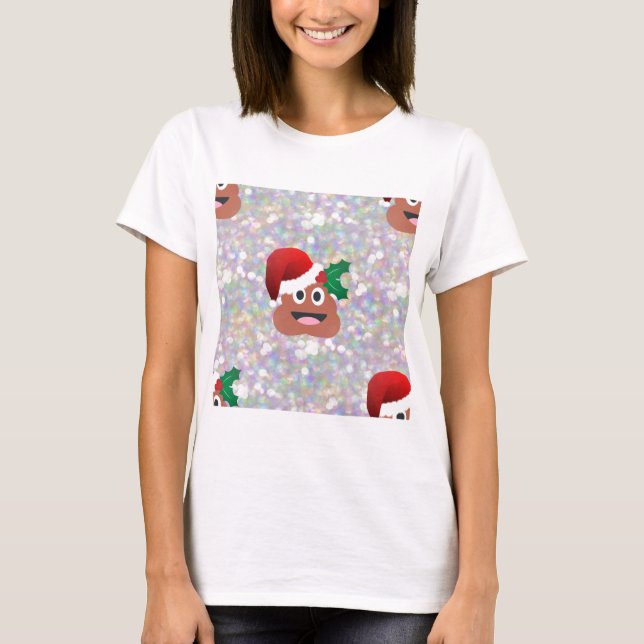 Camiseta santa claus emoji (Frente)