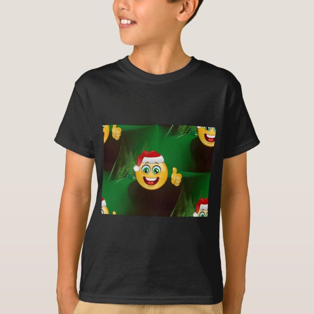 Camiseta santa claus emojis (Frente)