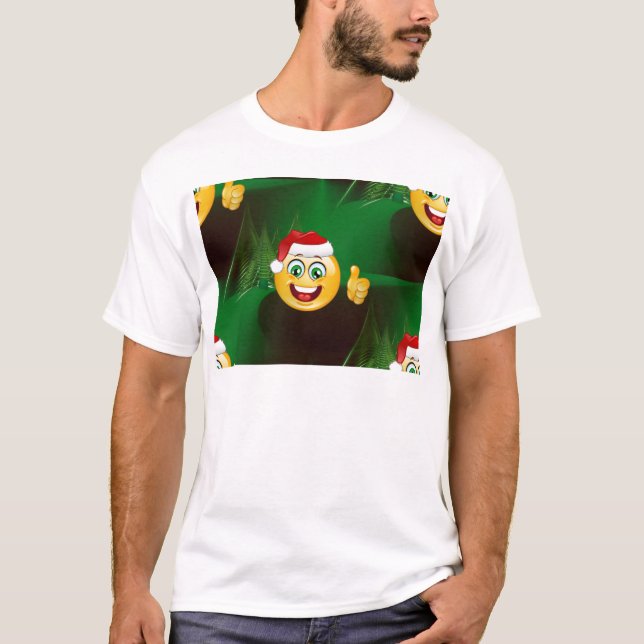 Camiseta santa claus emojis (Frente)