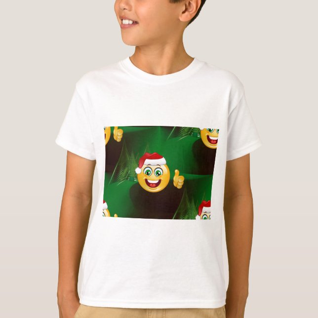 Camiseta santa claus emojis (Frente)