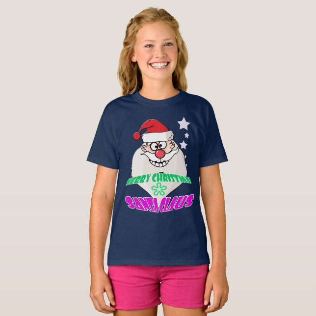 Camiseta Santa Claus Engraçado (Frente Completa)