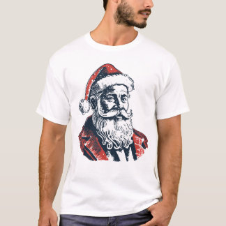 Camiseta Santa Claus, estilo Vintage de Natal