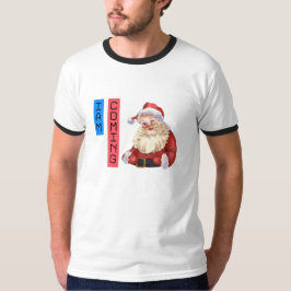 Camiseta Santa Claus 'Estou Vindo'
