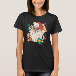 Camiseta Santa Claus Groovy Retro Natal Xmas Happy Holi