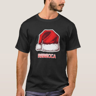 Camiseta Santa Claus Hat Rebecca Natal Prêmio