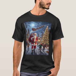 Camiseta Santa Claus is giving gifts